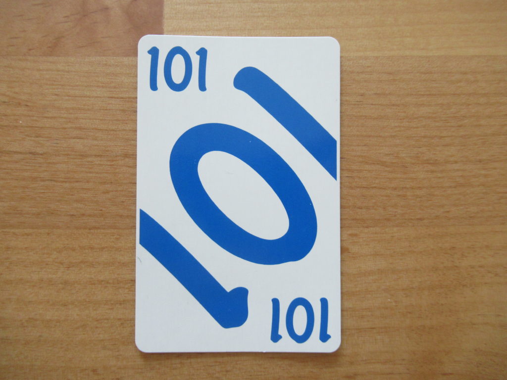 カードゲーム「ノイ」の数字カード（101）